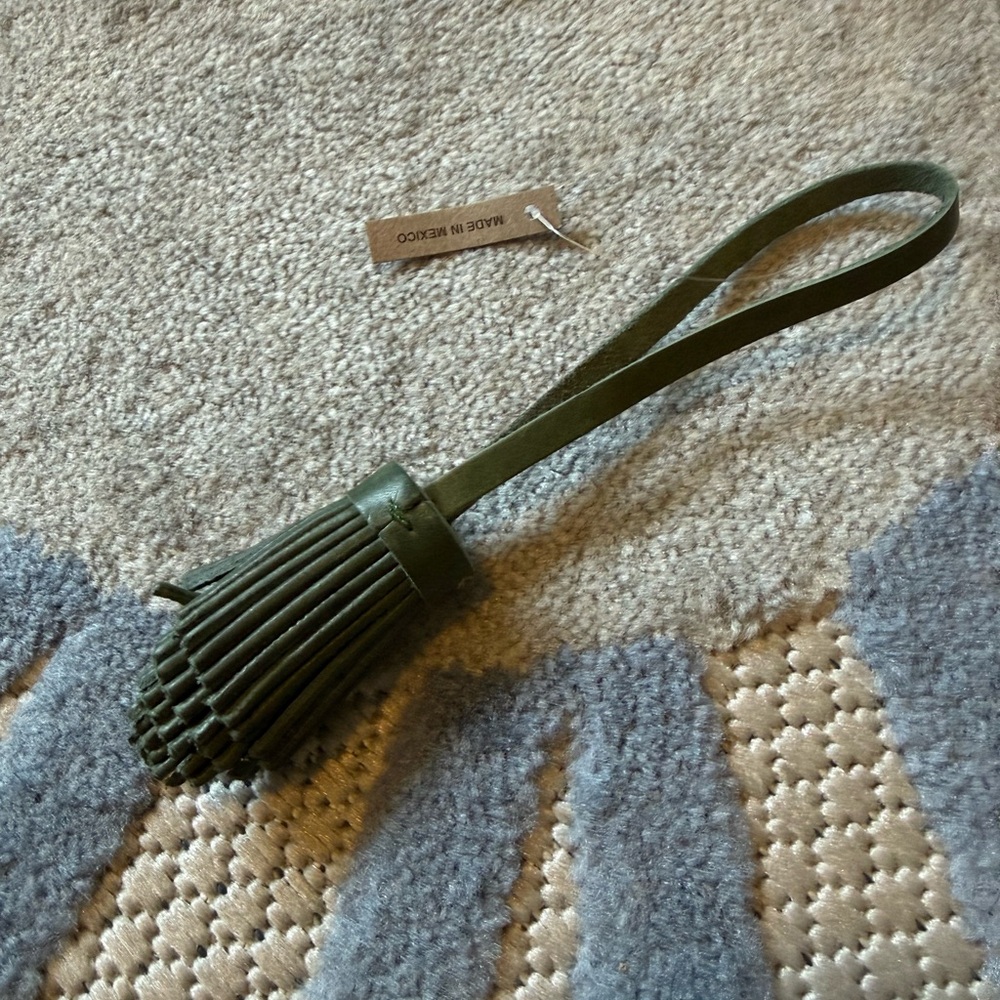 Portland Leather Olive Green Tassel